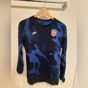Team USA Nike Warmup Fleece Crewneck
